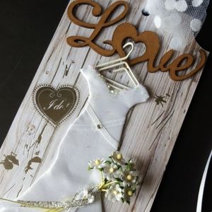 Bridal Gift Tag, Wedding Dress